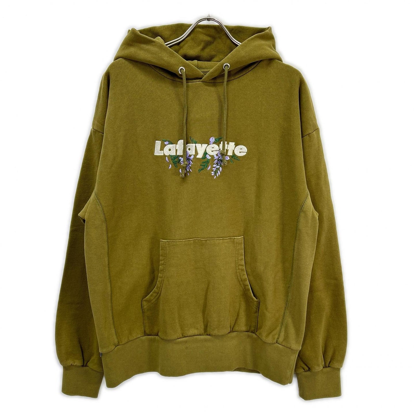 卡其 WISTERIA LOGO US COTTON PIGMENT DYED 连帽卫衣 上衣 M 男士
