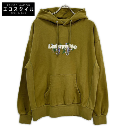卡其 WISTERIA LOGO US COTTON PIGMENT DYED 连帽卫衣 上衣 M 男士