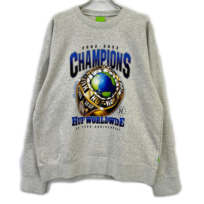 HUF ハフ 22FPF00521 グレー CHAMPIONS CREWNECK トレーナー トップス