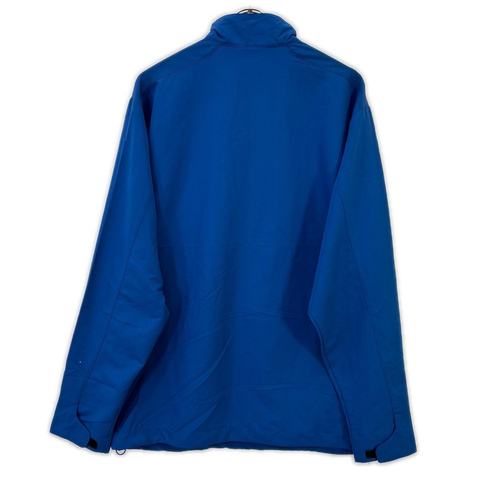 Blue half-zip jacket top L men's