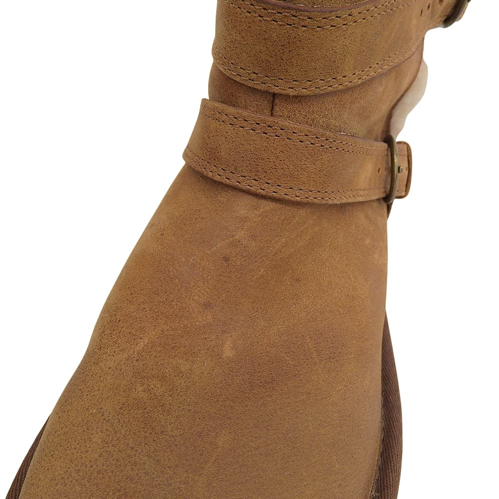 UGG アグ ヴィンテージ加工 スエード レザー ムートンブーツ シューズ レディース ブラウン 23cm シューズ 6(US)