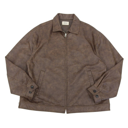 B:MING by BEAMS ambiance Faux Leather Blouson Men's Brown L Jacket L Men's