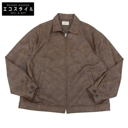 B:MING by BEAMS ambiance Faux Leather Blouson Men's Brown L Jacket L Men's