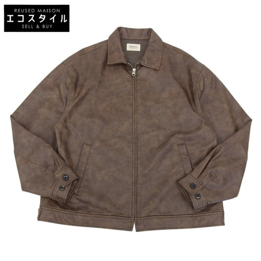 B:MING by BEAMS ambiance Faux Leather Blouson Men's Brown L Jacket L Men's