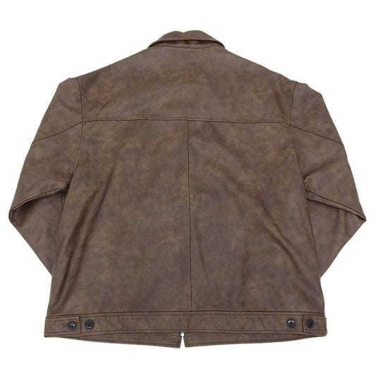 B:MING by BEAMS ambiance Faux Leather Blouson Men's Brown L Jacket L Men's