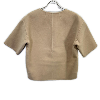 MADISONBLUE MB164-5015 Beige Wool V-Neck Pullover Top 00