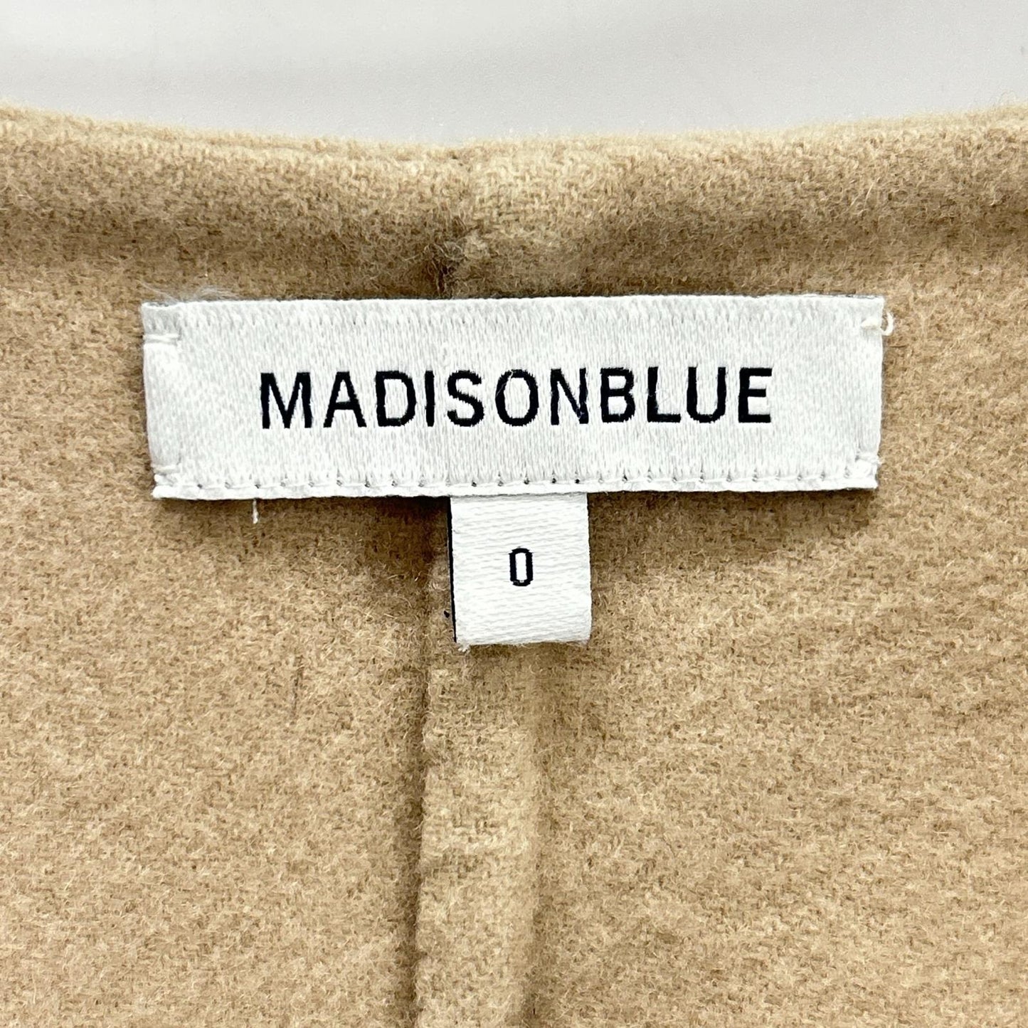 MADISONBLUE MB164-5015 Beige Wool V-Neck Pullover Top 00