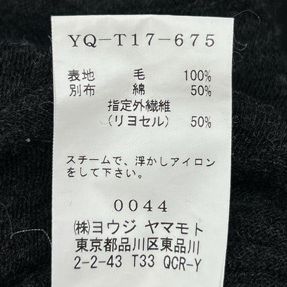 Y's YQ-T17-675 黑色 拼接 针织上衣 2