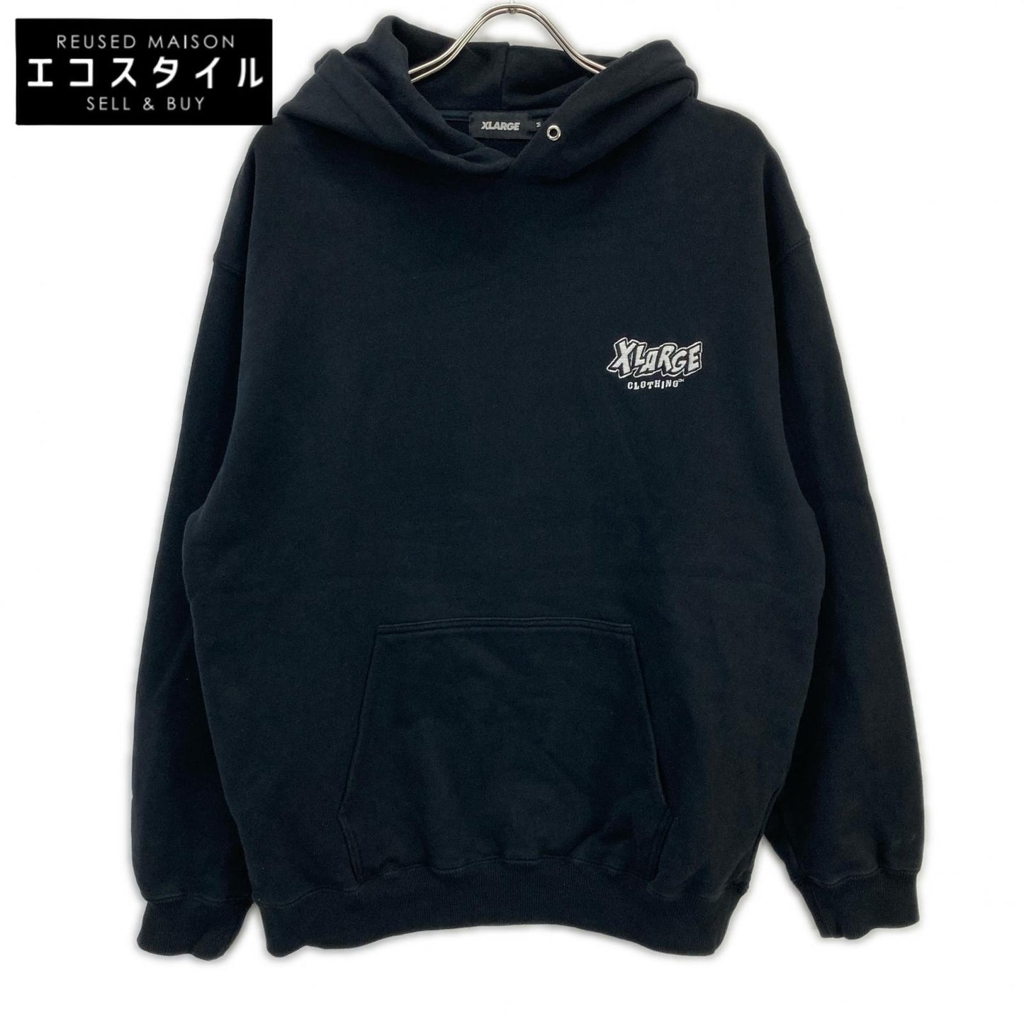 101231012014 Black Hoodie Top Men's