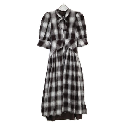 Her lip to ハーリップトゥ 1243305079 Chelsea Checked Tie Dress ワンピース 1 レディース