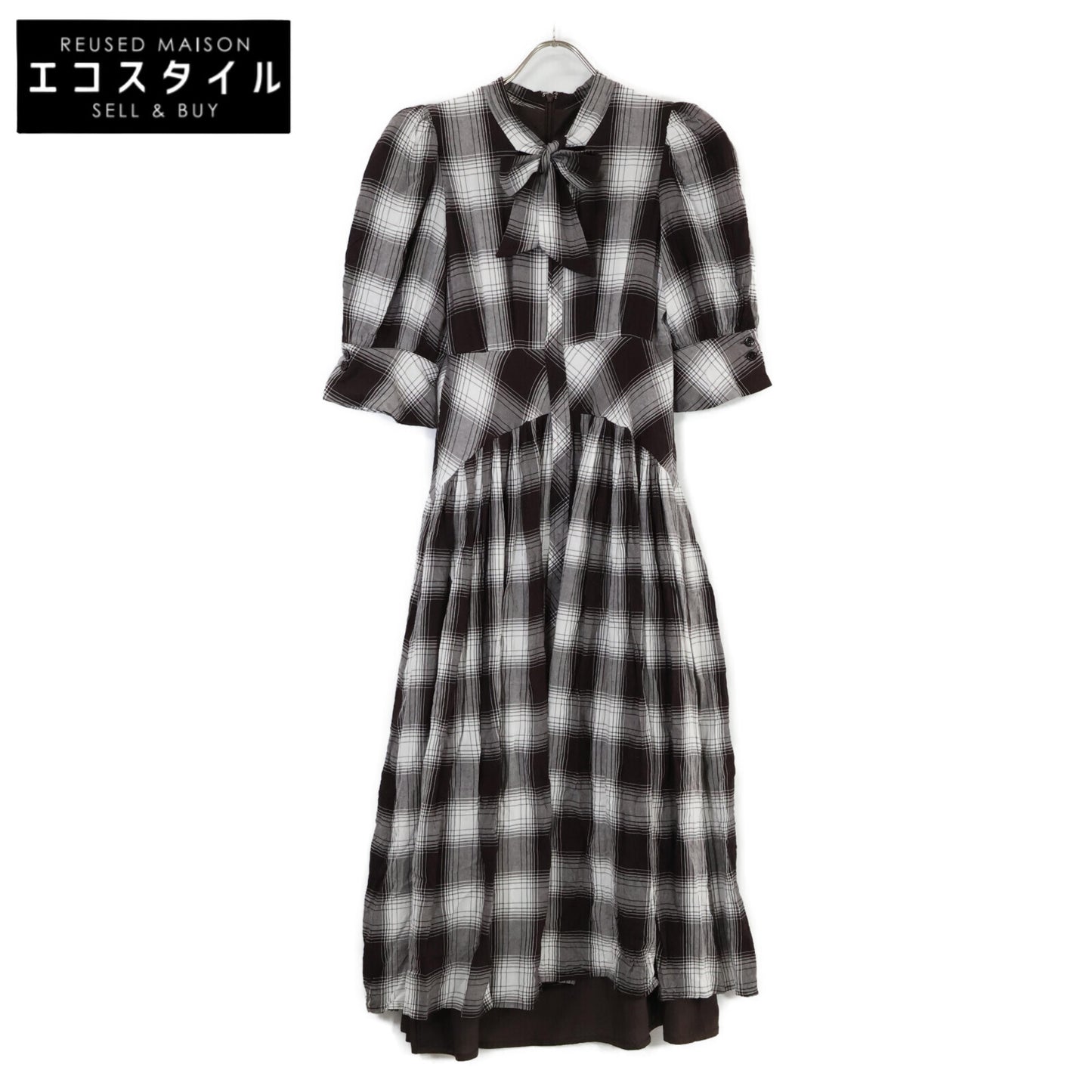 Her lip to ハーリップトゥ 1243305079 Chelsea Checked Tie Dress ワンピース 1 レディース