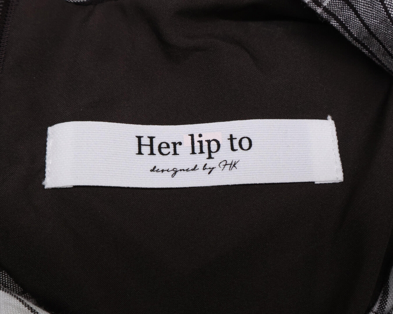 Her lip to ハーリップトゥ 1243305079 Chelsea Checked Tie Dress ワンピース 1 レディース
