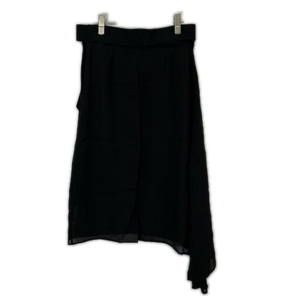 HYKE 191-14063 Black Waist Belt Gradian Long Skirt