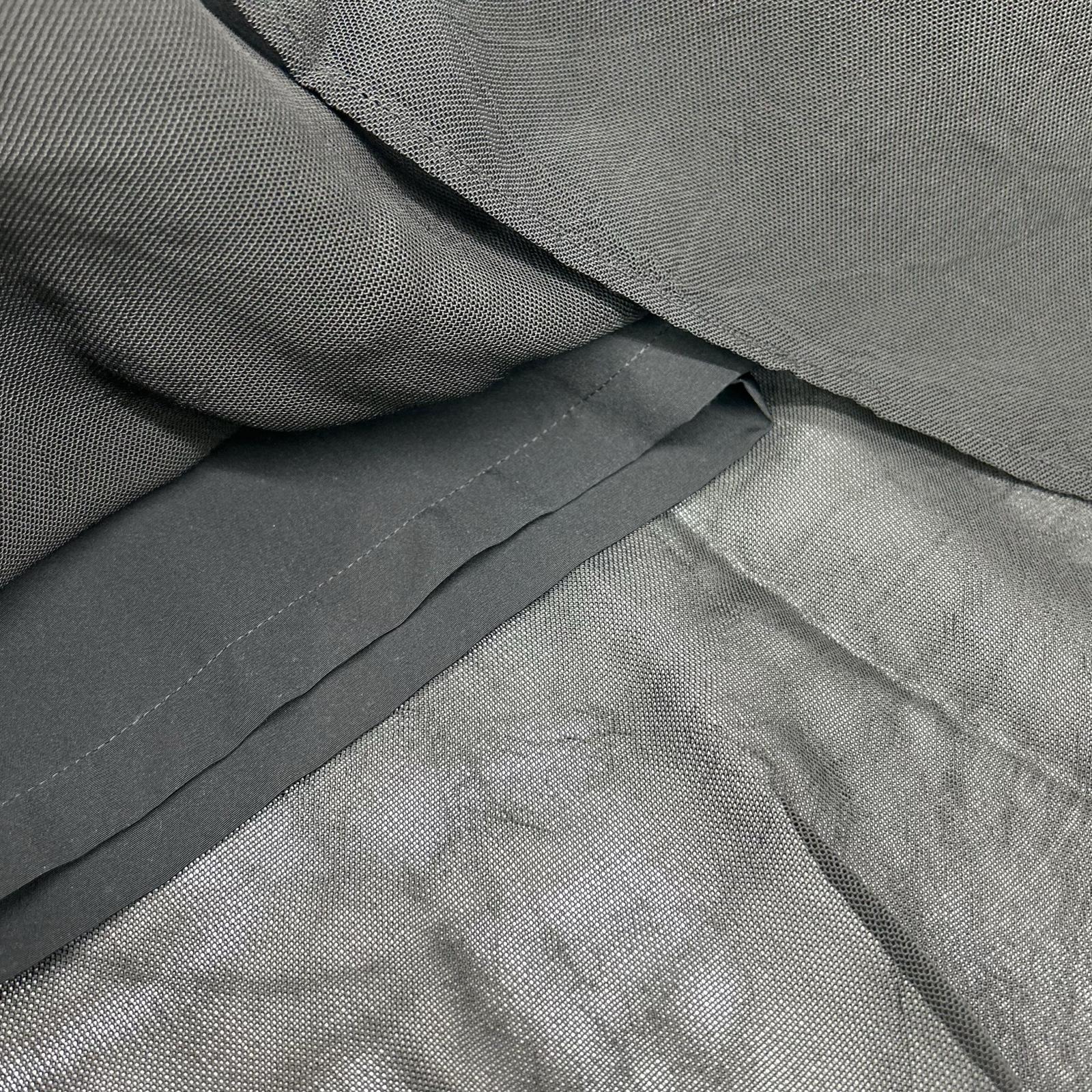 HYKE 191-14063 Black Waist Belt Gradian Long Skirt