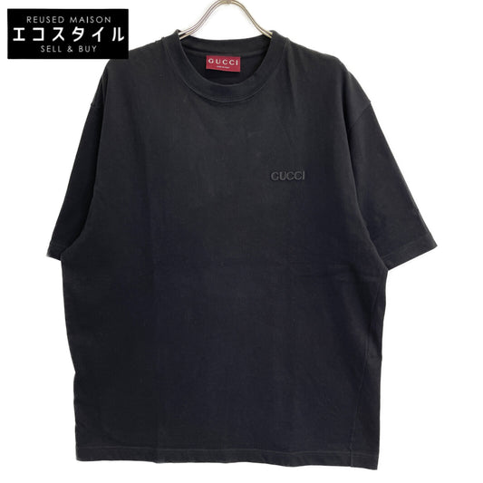 GUCCI 798115 Black Cotton Jersey T-Shirt Top