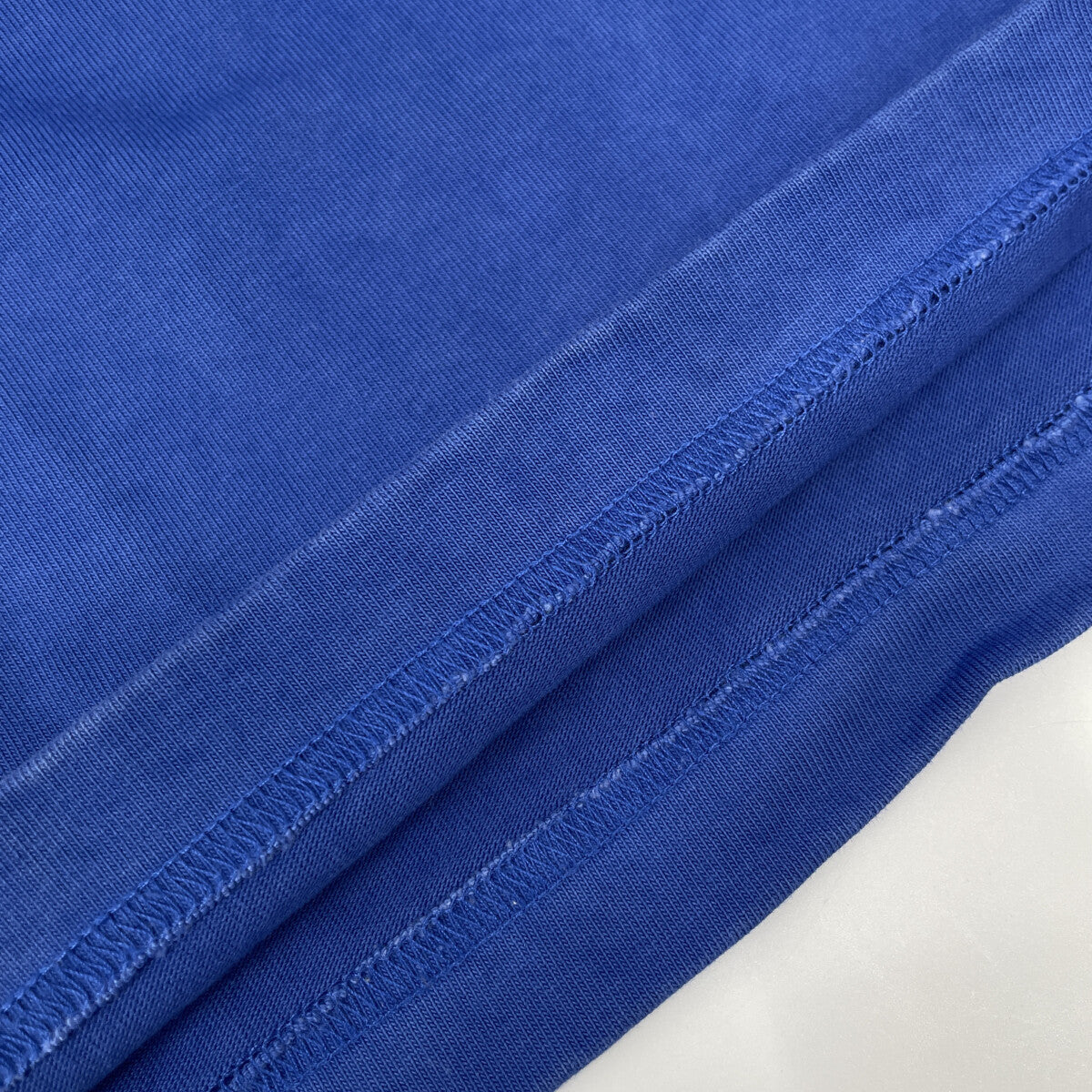 DOLCE&GABBANA Blue x Orange Logo Embroidered T-shirt Top