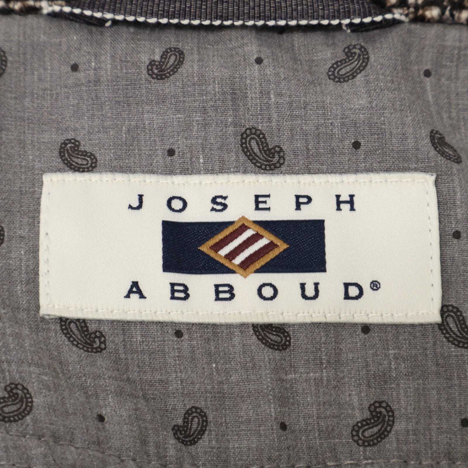 JOSEPHABBOUD ジョセフアブード ブラウン スタンドカラーツイードジャケット ジャケット