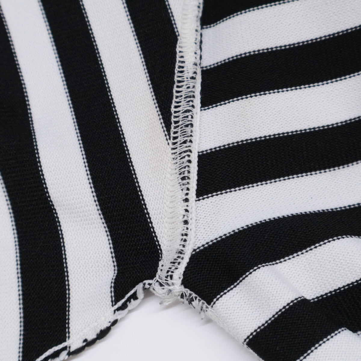 KUMIKYOKU x Setsuko Sagittaire Black/White Border Puff Sleeve Cut-and-Sew Top S2 Women's