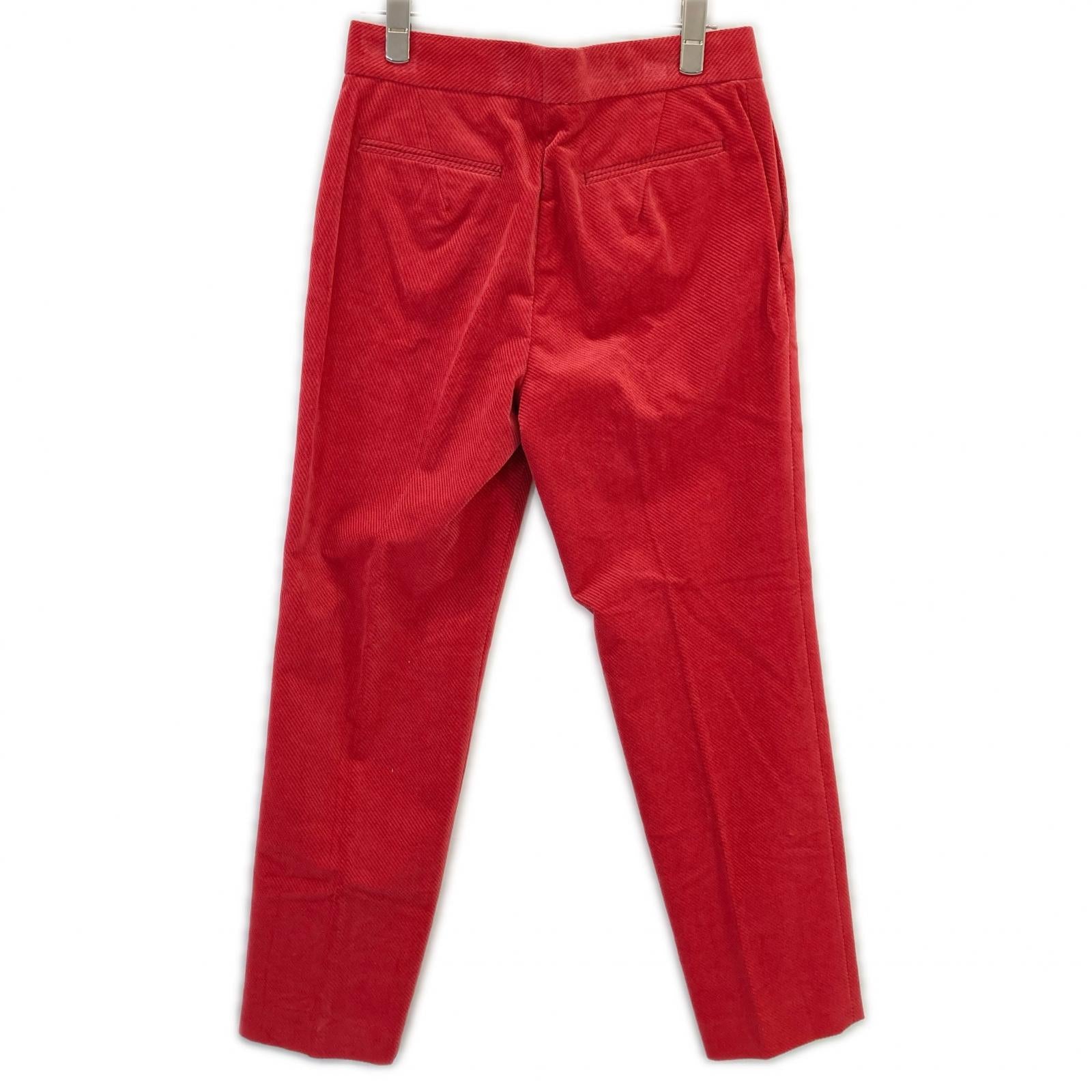 DRAWER Drawer Red Velvet Twill Basic Pants Bottoms 36