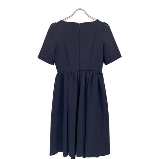CELFORD CWF0201025 Navy Fit and Flare Short-Sleeve Dress 34 Women's
