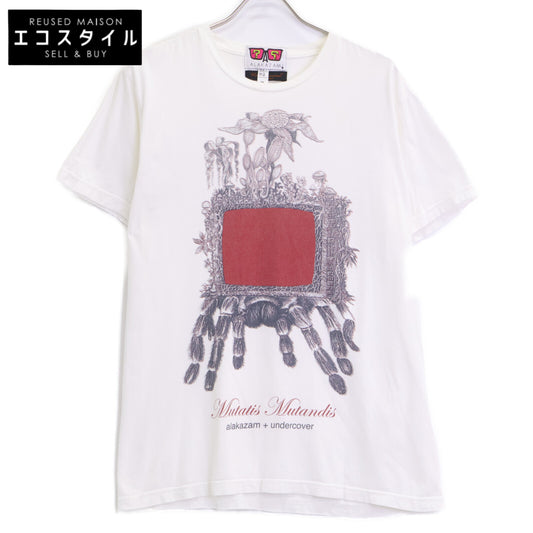 UNDERCOVER x ALAKAZAM! White Spider Print T-Shirt Tops M Men's