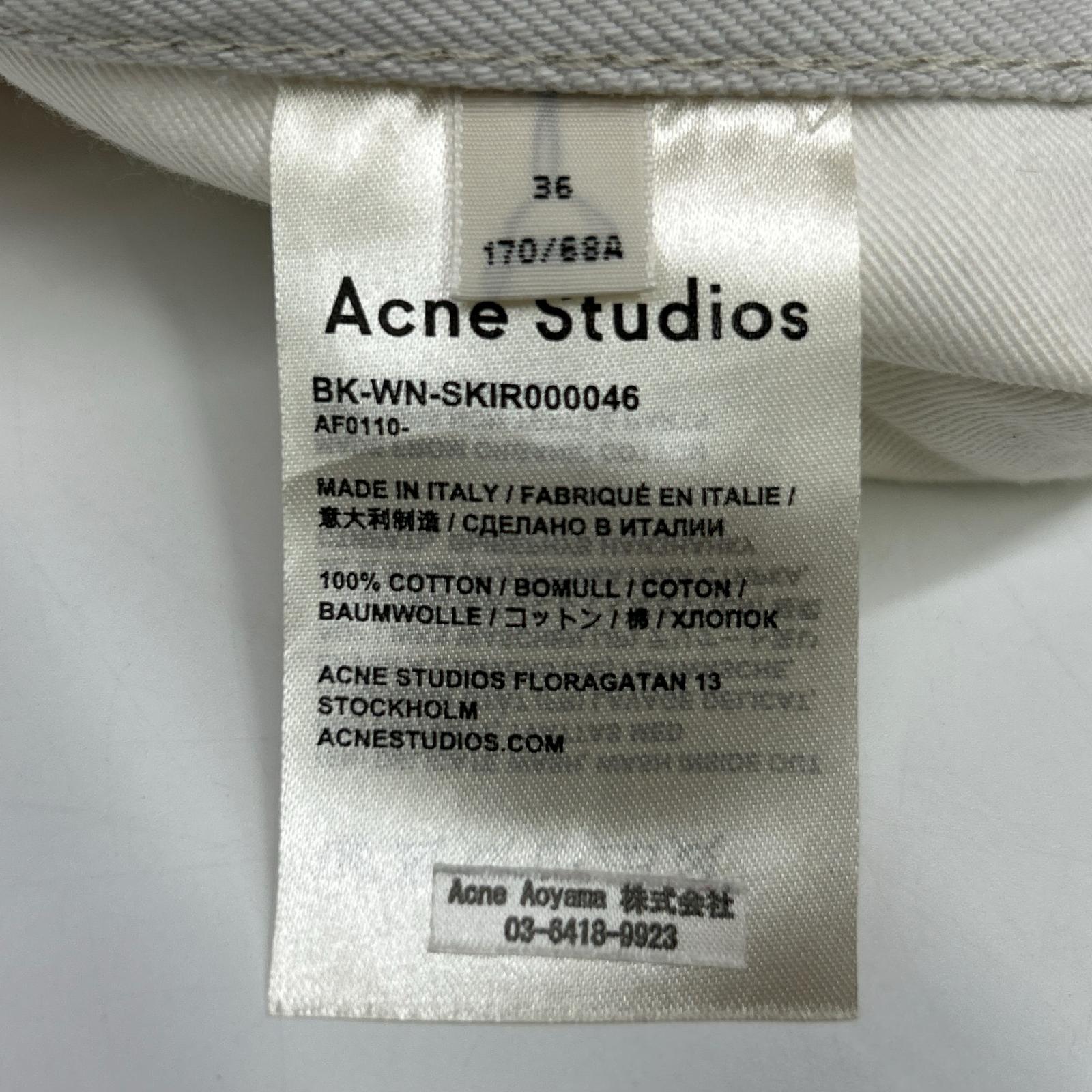 ACNE STUDIOS 艾克妮 磨边迷你牛仔裙 半身裙 36码