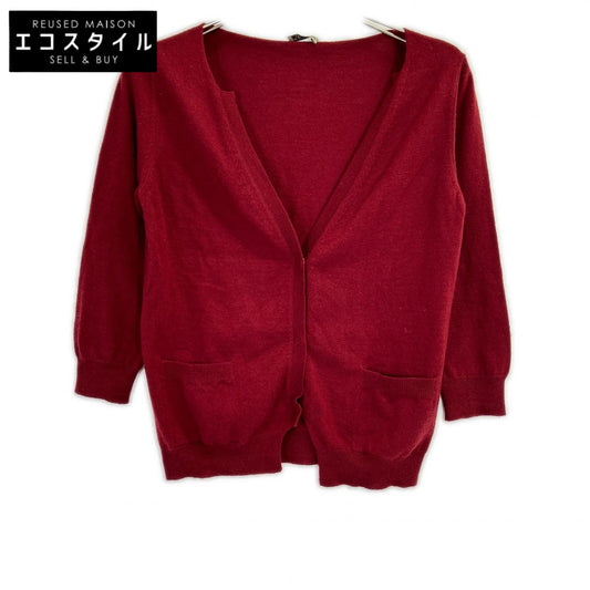 BOTTEGA VENETA ボッテガヴェネタ レッド カシミヤ100 ニットカーディガン トップス