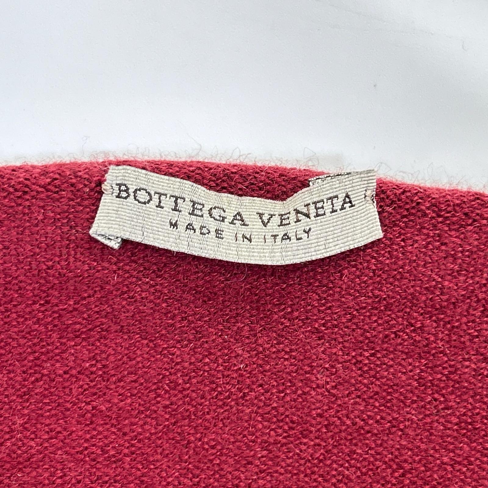 BOTTEGA VENETA Bottega Veneta Red 100% Cashmere Knit Cardigan Top