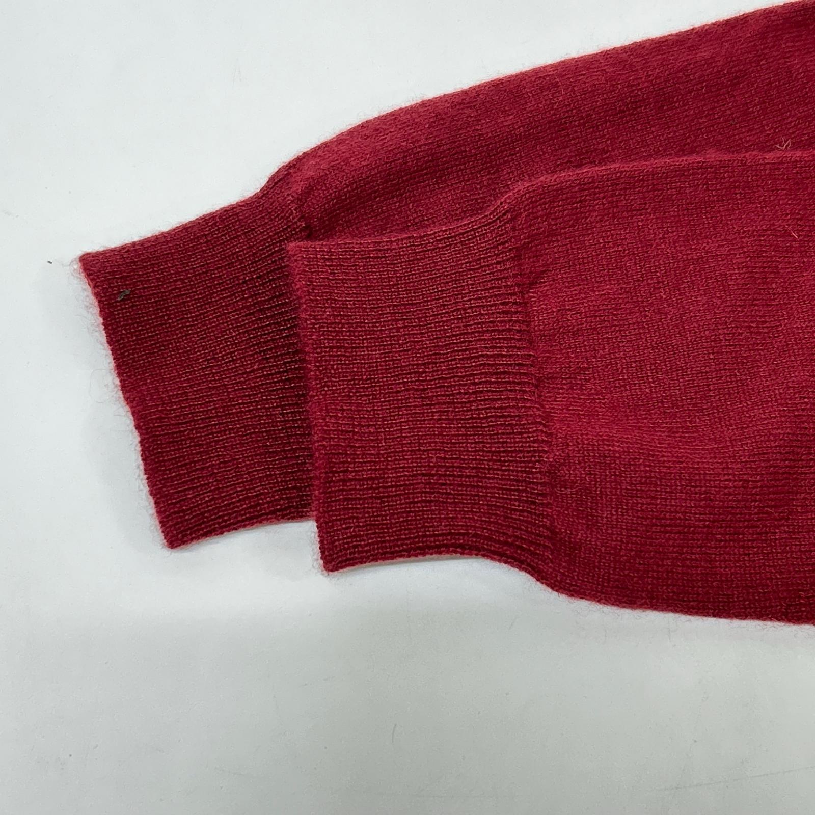 BOTTEGA VENETA Bottega Veneta Red 100% Cashmere Knit Cardigan Top