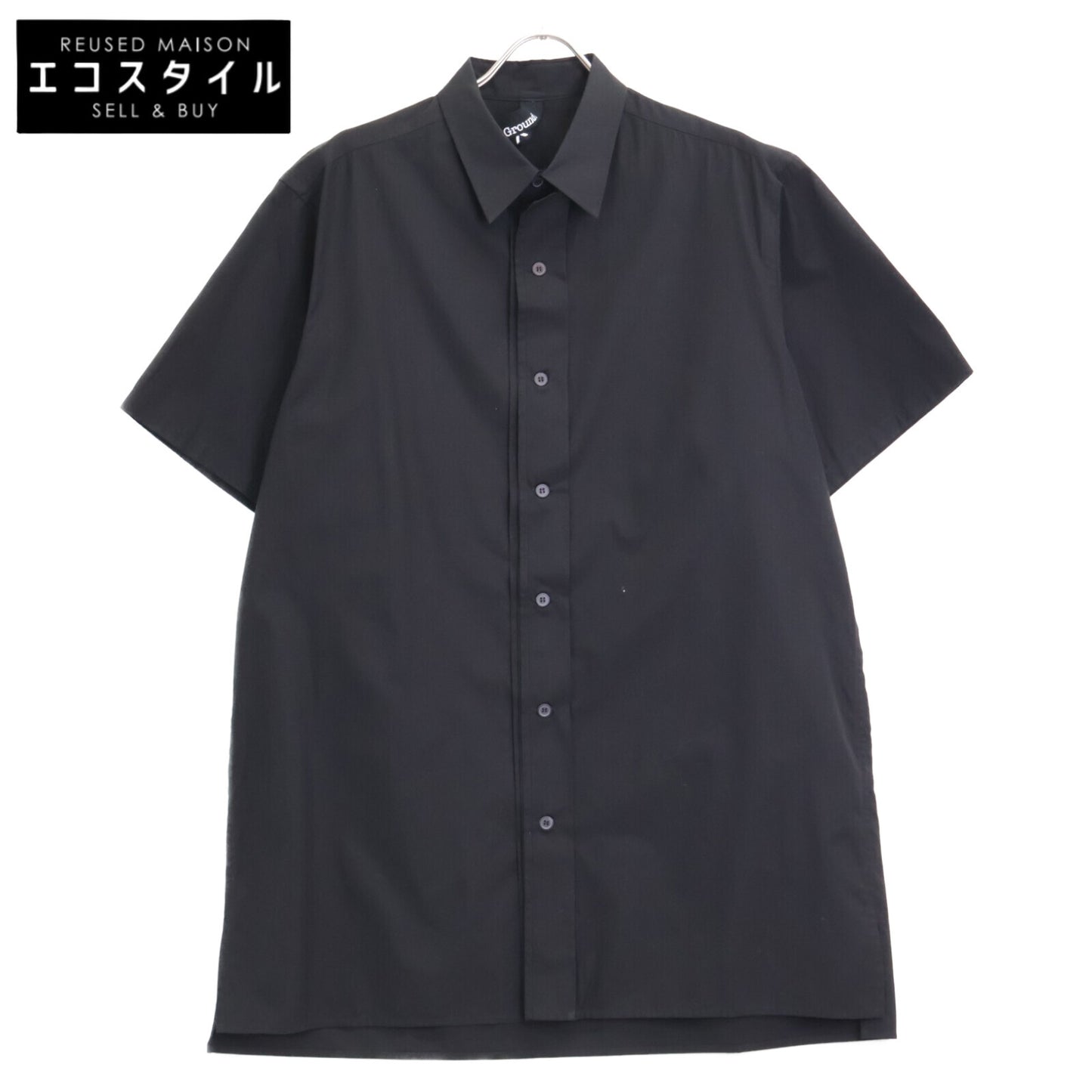 Ground Y 24SS GS-B07-001 Black Short-Sleeved Shirt Top