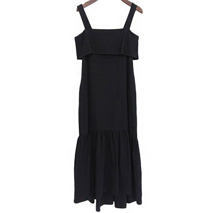 Theory Linen Sleeveless Dress Women's Black S 01-2105203-050-902 Dress S Women's