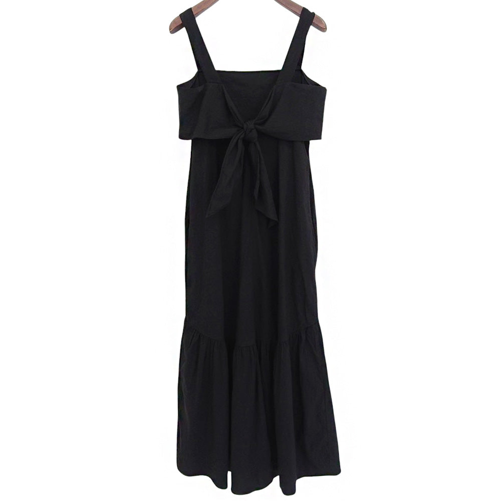 Theory Linen Sleeveless Dress Women's Black S 01-2105203-050-902 Dress S Women's