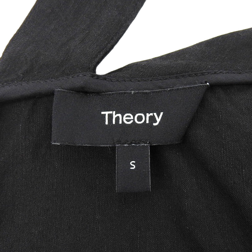Theory Linen Sleeveless Dress Women's Black S 01-2105203-050-902 Dress S Women's