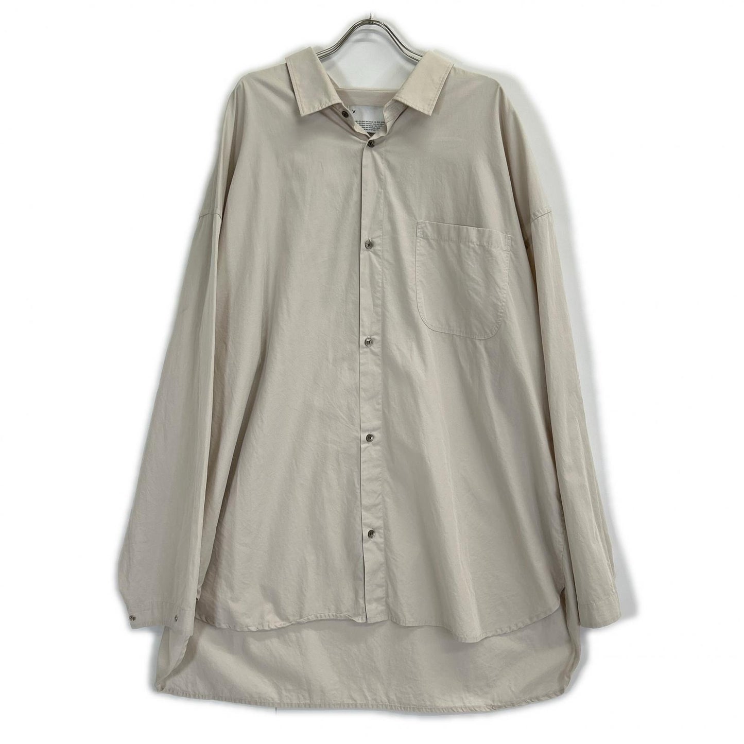 VOAAOV ヴォアーブ グレー ORGANIC COTTON BROAD SHIRT シャツ トップス