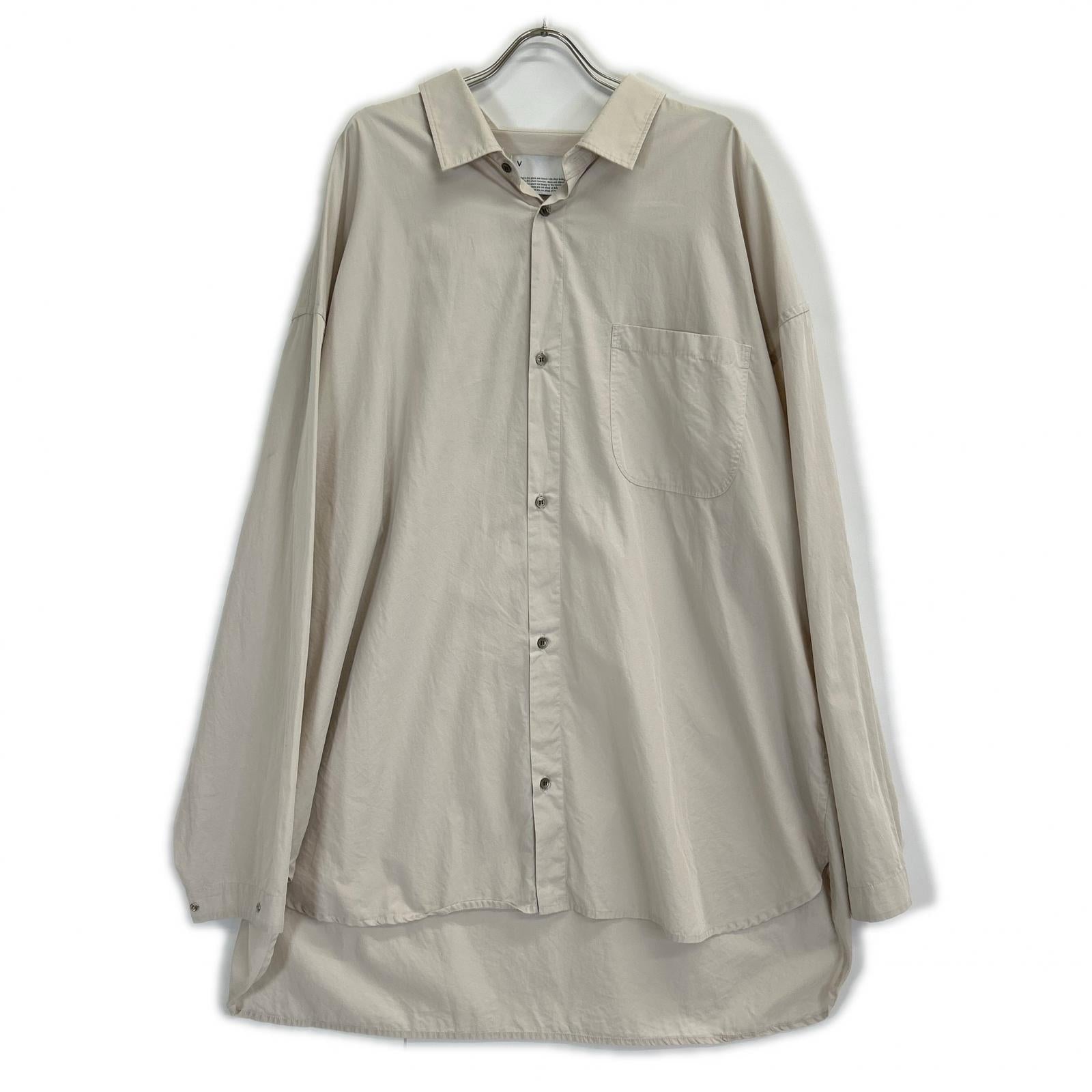 VOAAOV ヴォアーブ グレー ORGANIC COTTON BROAD SHIRT シャツ トップス