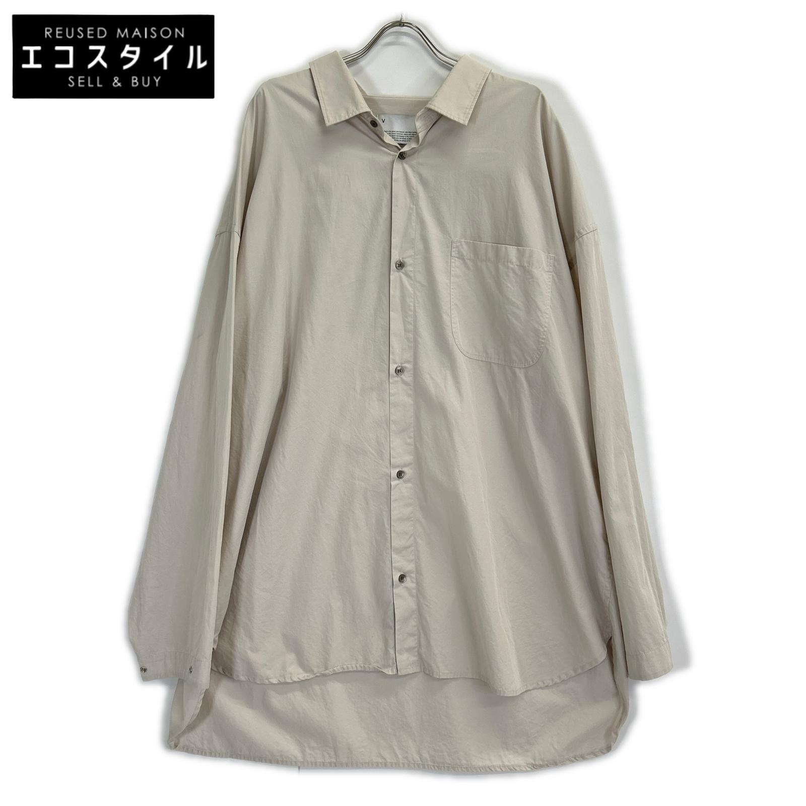 VOAAOV ヴォアーブ グレー ORGANIC COTTON BROAD SHIRT シャツ トップス