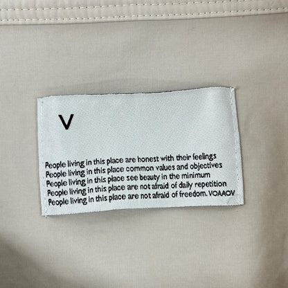 VOAAOV ヴォアーブ グレー ORGANIC COTTON BROAD SHIRT シャツ トップス