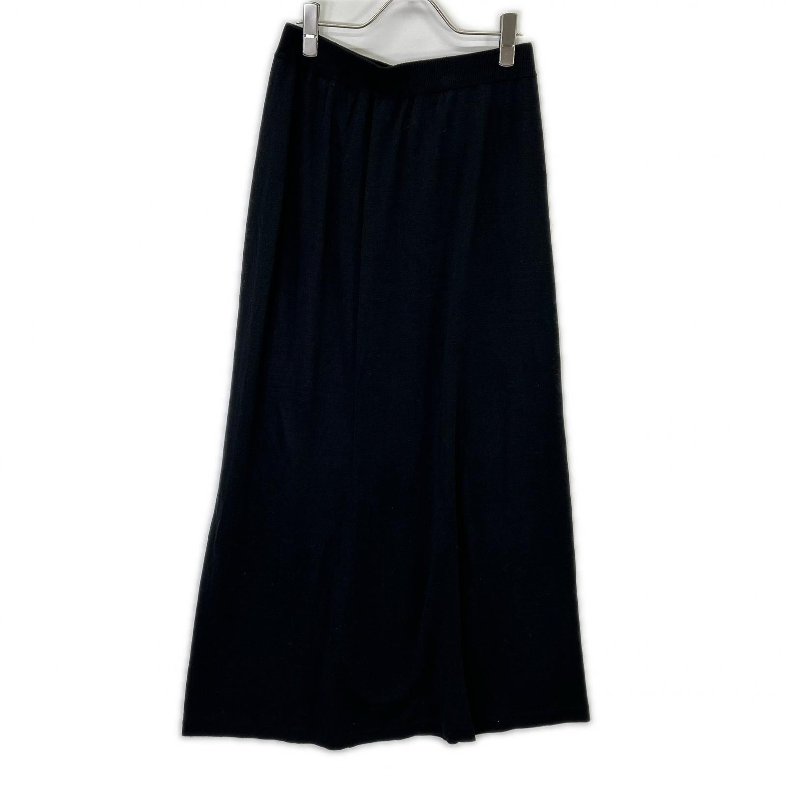 Plage 25SS Black Vintage Satin Skirt