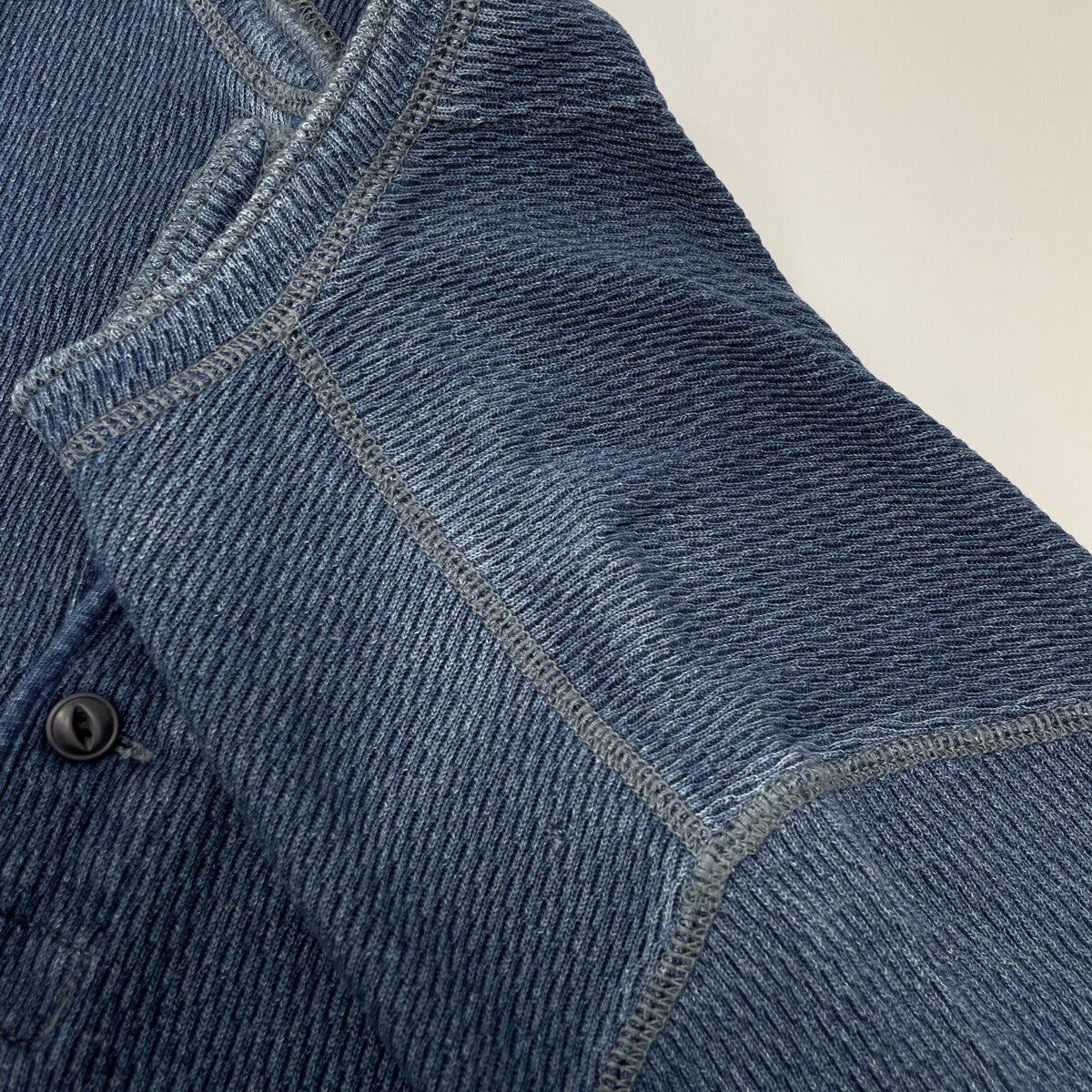 RRL ダブルアールエル インディゴ ヘンリーネック 半袖 カットソー トップス