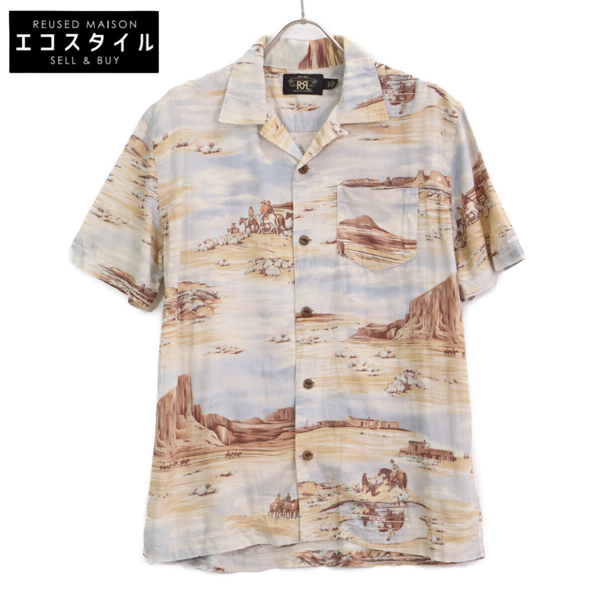 RRL ダブルアールエル コットン SCNIC PRINT LINEN BLEND SHIRTS トップス