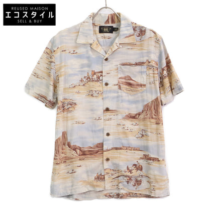 RRL ダブルアールエル コットン SCNIC PRINT LINEN BLEND SHIRTS トップス