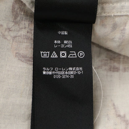 RRL 双R标 棉质风景印花亚麻混纺衬衫 上衣