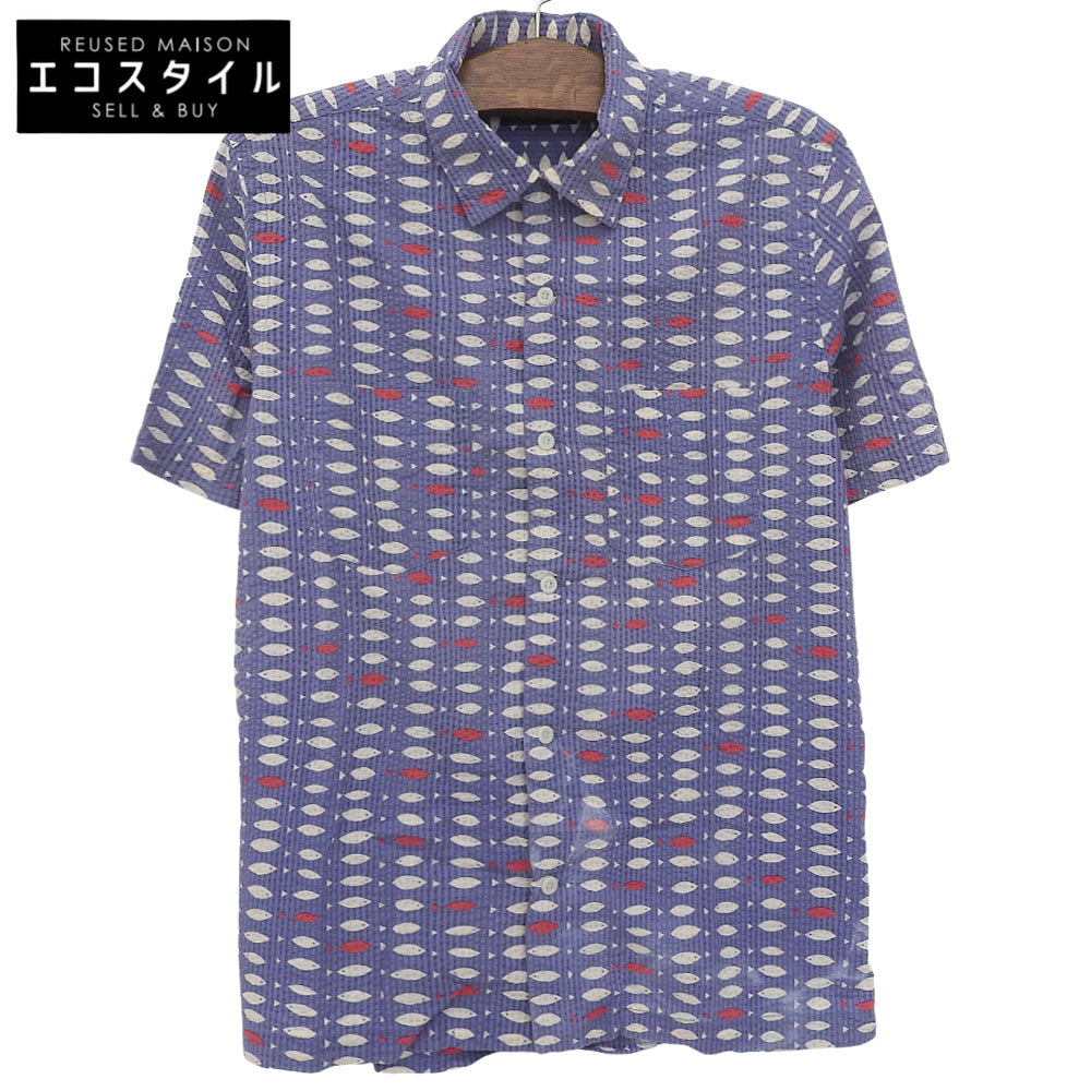 RRL ダブルアールエル シアサッカー フィッシュ キャンプシャツ トップス メンズ ライトパープル M トップス