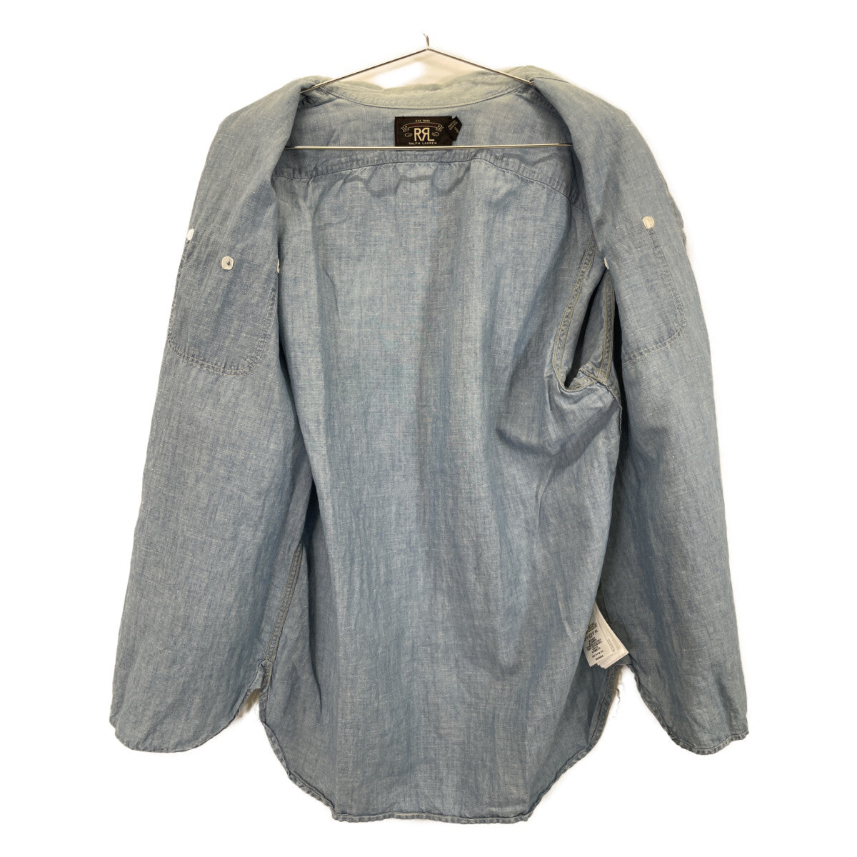 RRL Ralph Lauren 淡蓝色短袖衬衫上衣