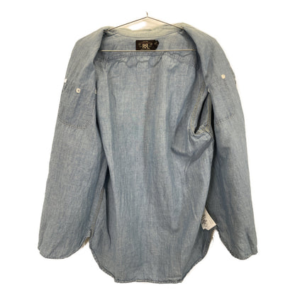 RRL Ralph Lauren 淡蓝色短袖衬衫上衣
