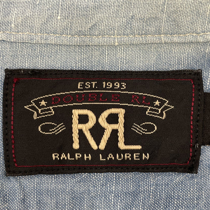 RRL Ralph Lauren 淡蓝色短袖衬衫上衣