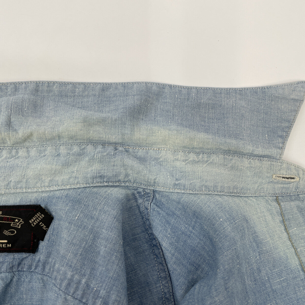 RRL Ralph Lauren 淡蓝色短袖衬衫上衣