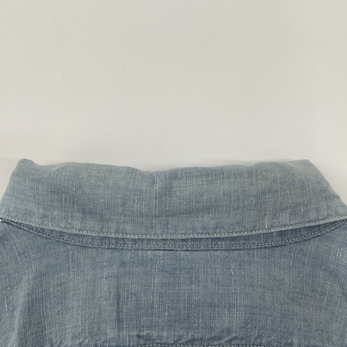 RRL Ralph Lauren 淡蓝色短袖衬衫上衣