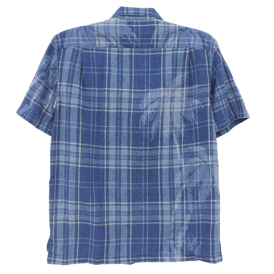 RRL Cotton x Linen Check Pattern Shirt Top Men's Blue M Top