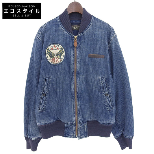 RRL ダブルアールエル ヘリンボーン フライトジャケット ジャケット メンズ コットン インディゴ M ジャケット